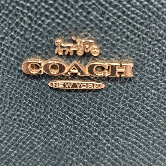 Coach Hunter Green Corner Zip Wristlet C6878